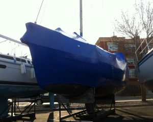 MARINA STORED BOATS, BOATS OF ALL SHAPES, SIZES AND CONFIGURATIONS, MAST UNSTEPPED